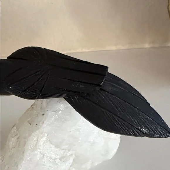 Vintage Brazilian Gemstone Toucan Bird Carving Quartz Base Onyx Calcite - Picture 5 of 15